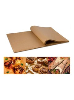 Buy 100 Pcs Baking Food Packaging Paper Wax Paper Food Grade Paper Food Wrappers Wrapping Paper For Bread Sandwich Burger Fries in Saudi Arabia