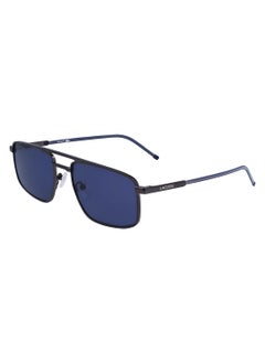 Buy Full Rim Metal Rectangle Sunglasses L255S 5619 (021) Matte Dark Grey in UAE