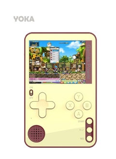 اشتري K10 ultra-thin and ultra-light retro card machine, red, with 500 kinds of games, mini handheld game console including Mario and other games في السعودية