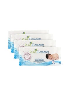 Buy Rose Natural Baby Wipes 4 x 64, 256 Count in UAE