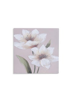 اشتري Bloom Hand painted Canvas Wall Art 40x2.5x40cm - Multicolor في الامارات