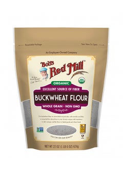 اشتري Bob's Red Mill Organic BuckWheat Flour, 22 oz في الامارات