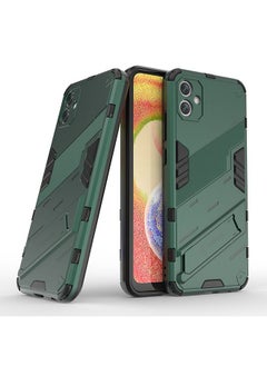 Buy Samsung Galaxy A04e Case Cover Hybrid Heavy Duty Armor Anti-Scratch Kickstand Rugged Dual Layer Protector  Green in Saudi Arabia