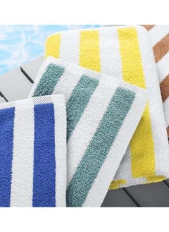 Buy Beach Towel Striped 3 Piece 180x70 cm-Multicolor in Egypt