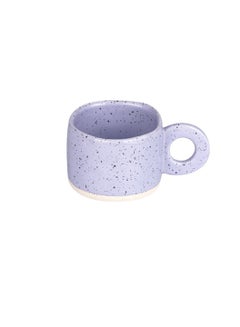 Buy 300ml Creative Ring Handle Ceramic Mug Purple in Saudi Arabia