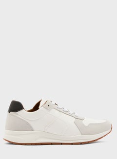 Buy Faux Leather and Suede Casual Sneakers in UAE