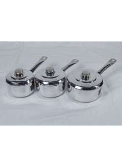 Buy Aluminum casserole set 3 s from Obour October Jumbo with lid TKKH022 in Egypt