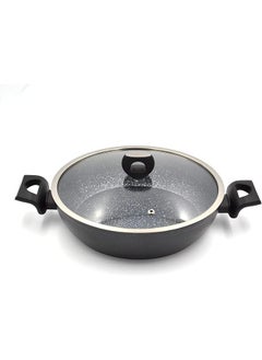 اشتري Nora Granite Short Pot Black 24 x 5.8 cm Size A2943 في السعودية