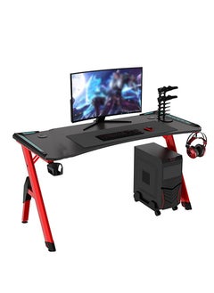 Buy Gaming Desk,47 Inch PC Computer Desk, Home Office Desk Table Gamer Workstation, Simple Game Table, Red in UAE