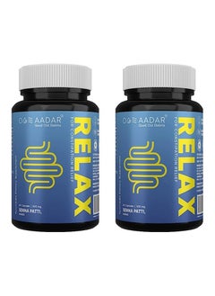 Buy Relax Constipation Relief, Ayurvedic Digestion Support 60 Capsules, Pack of 2 in UAE