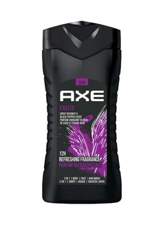 Buy Excite 3 In 1 Body Face & Hair Wash for Men 250ml in Saudi Arabia