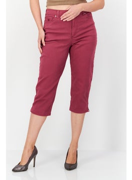 اشتري Women Stretchable Solid Denim Jeans, Purple في الامارات