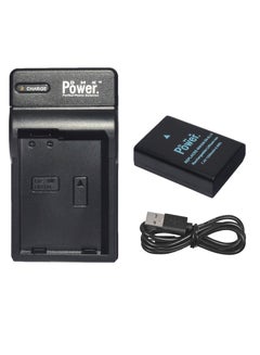 Buy DMK Power EN-EL14 1320mAh Battery & Single Slot USB Battery Charger Compatible with D3100 D3200 D3300 D5100 D5300 P7800 camera battery in UAE
