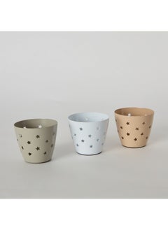 اشتري Calot 3-Piece Metal Votives Set 8.5 x 7.5 x 8.5 cm في الامارات