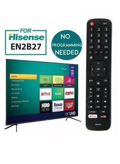 Buy ORIGINAL REMOTE CONTROL FOR HISENSE SMART TV ,  EN2B27 OEM EN-2B27 RC3394402/01 3139 238 Etc.. in UAE