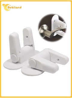 Buy 2 Pack Door Lever Locks for Child Safety, Kids/Pets Proof Door Handles with 3M Adhesive in UAE