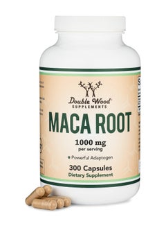 اشتري Double Wood Supplements Maca Root Capsules (Black, Red, Yellow Maca Powder - 1,000mg per Serving) 300 Count في الامارات