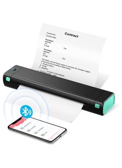 Buy Portable Bluetooth Wireless M80F-A4 Thermal Mobile-Printer, Compact Inkless Printer for Travel, Support Phone & Laptop, Small Printers for Home Use Vehicles Office School Stencils in UAE