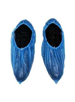 Buy 100-Piece Waterproof Disposable Shoe Cover in UAE