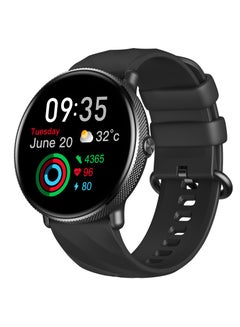 Buy GTR 3 PRO Bluetooth Full Touch Call Smart Watch AMOLED Display 260mAh 1.42 Inch Midnight Black Silicone Strap in Saudi Arabia
