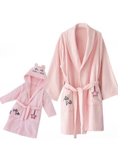 Buy Chancin Cotton Mother And Daughter Matching Robe Pack 2 Pc in UAE