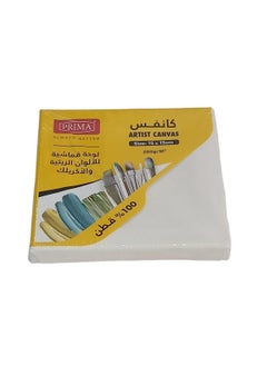 Buy Cotton Artist Canvas Board White Size 15X15 cm in Saudi Arabia