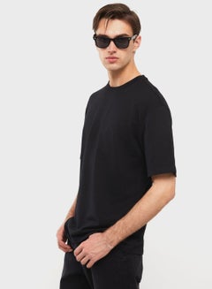 Buy Crew Neck Knitted T-shirt in Saudi Arabia