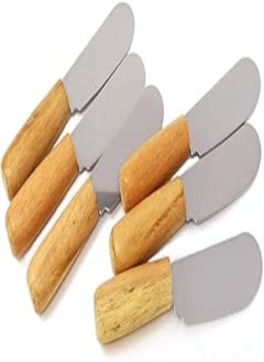 Buy Honbay 6 Pieces Stainless Steel Butter Dispenser with Wooden Handle in Egypt