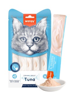 اشتري Wanpy Creamy Lickable Cat Treats Tuna (14gx5) 1Box 12pcs في الامارات