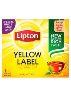 Buy Yellow Label Black Tea 100 Bags 2grams  Single in UAE