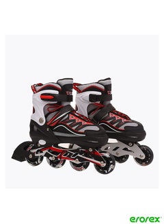 Buy Childrens Roller Blades Adjustable Inline Skates for Boys and Girls with Secure Locking Straps Various Sizes Comfortable Roller Skates Red in Saudi Arabia