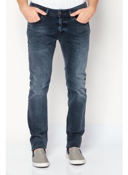 اشتري Men SLEENKER-X Skinny Fit Washed Denim Jeans, Blue في الامارات