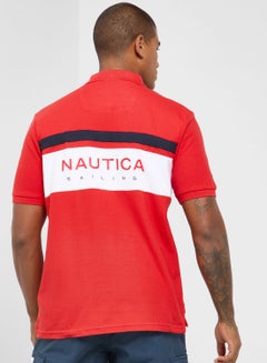 Nautica Men's Classic Fit Short Sleeve Solid Performance Deck Polo