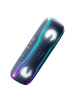 Buy Portable Bluetooth Speaker IPX7 Waterproof Wireless Speaker Bluetooth 5.3 with Colorful Flashing Lights in Saudi Arabia