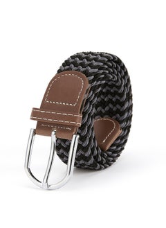 اشتري New Canvas Belt Needle Buckle Elastic Woven Waistband في السعودية