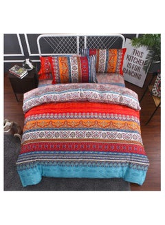 Buy 4-Piece Gorgeous Design Duvet Cover Set Cotton Bedding Article Multicolour Queen in Saudi Arabia