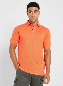 Buy Mens Short Sleeve Polo Button Up Shirt in UAE