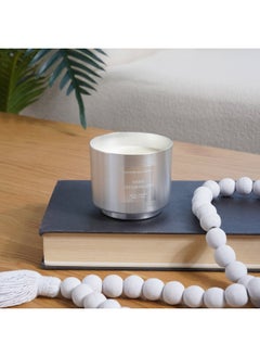 اشتري Oasis Dream Island Silver Scented Jar Candle 210gm- 28 Hrs في الامارات