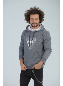 Buy mens Printed ( NEWYORK ) Hoodiewith front zipper in Egypt