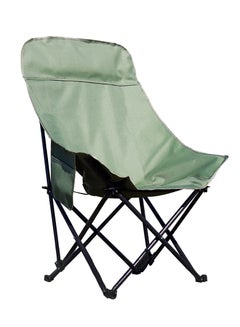 اشتري كرسي تخييم محمول قابل للطي للبالغين - كرسي خارجي صغير الحجم وخفيف الوزن وقابل للطي للتخييم والمشي لمسافات طويلة ومعدات صيد الأسماك أخضر 91 × 59 × 46 سم في السعودية