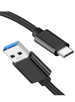 اشتري USB C Cable, USB C 3.1 Gen 2 to USB Cable, Type C 3A Fast Charge & 10Gbps Data Sync Cable for MacBook, Galaxy S20, Samsung T7, Portable SSD, SSD, Oculus Quest, Power Bank and More,Black في الامارات