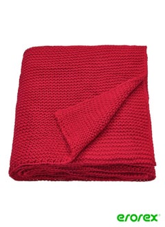 Buy Throw red 130x170 cm in Saudi Arabia