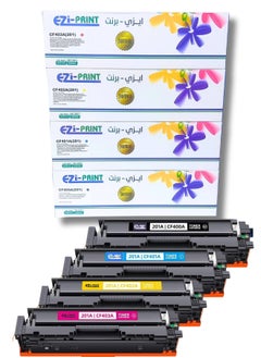 Buy EZIPRINT 201A Toner Cartridge Set - Compatible with HP MFP M277dw, MFP M277n, M252dw Printers - Black, Cyan, Yellow, Magenta in Saudi Arabia