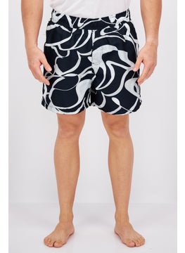 اشتري Men Allover Printed Board Shorts, Navy Combo في الامارات