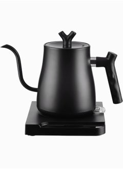 Buy Electric Gooseneck Kettle - Pour-Over Coffee and Tea Pot, Stainless Steel, Quick Heating, 1 L 1000W KH201 Black in UAE