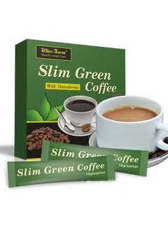 Buy Light green slimming Ganoderma lucidum coffee, a cup before meals to achieve weight loss, a box of 18 sticks in Saudi Arabia