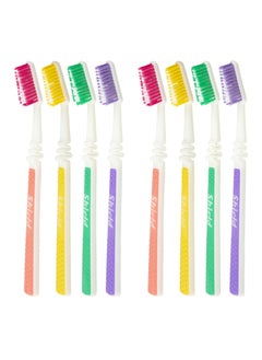 Buy Shield Care Flex Manual Toothbrush Value Pack, Full Multi-Level Filaments, Soft Bristles for Deep Cleaning, Designed to Improve Gum Health, Ideal for Adults - 8 Count (Pack of 1) in UAE