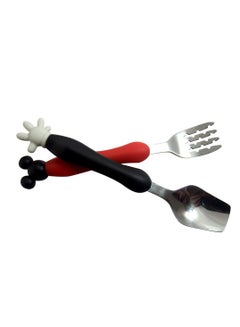 Buy Brain Giggles Baby Kids Fork And Spoon Set - with Blue Case in UAE