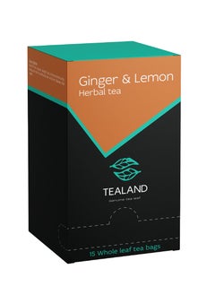 Buy 15 Sachet Box Ginger & Lemon Malty & 100% Natural Ingredients Antioxidants Rich Helps Destress Soothing & Calming Tisane in UAE