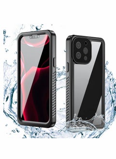 اشتري Case for iPhone 13 Pro Max Waterproof Built in Screen Protector Full Body Rugged Duty Protection Antiscratch Shockproof Protective Compatible with 6.7'' Black في الامارات